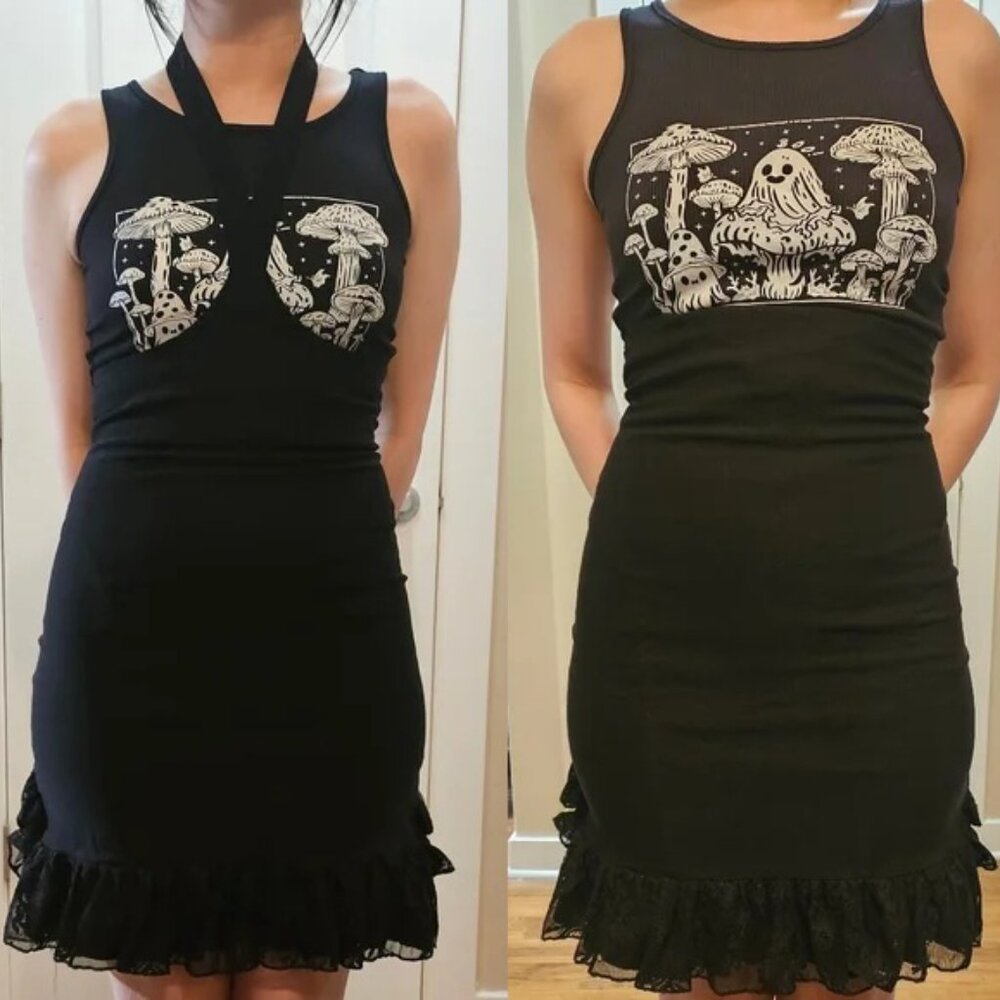 Killstar Nora Bones Ruffle Bustle Skirt - Picture 16 of 16
